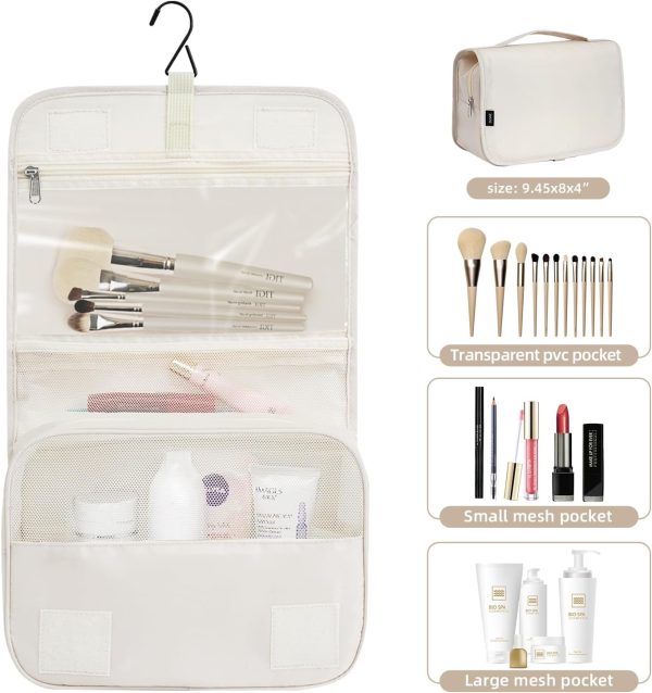 BAGAIL 10 Set Packing Cubes Various Sizes Packing Organizer for Travel Accessories Luggage Carry On Suitcase-Cream - Image 3