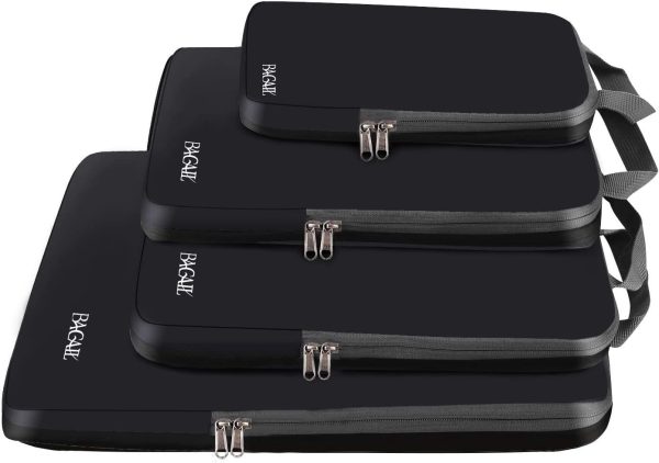4 Set/6 Set Compression Packing Cubes Travel Accessories Expandable Packing Organizers