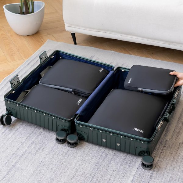 4 Set/6 Set Compression Packing Cubes Travel Accessories Expandable Packing Organizers - Image 6