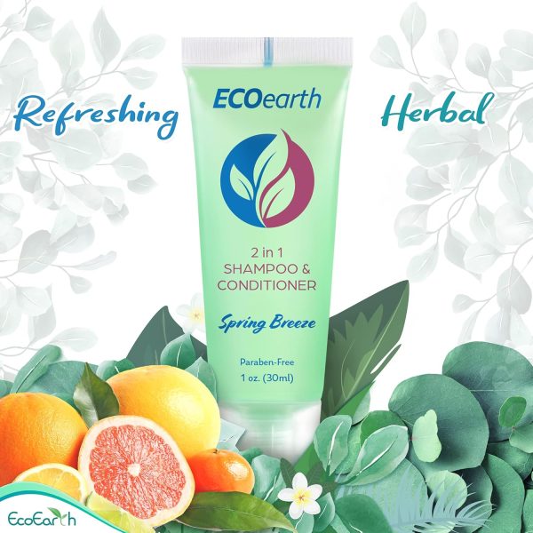 Travel Size Shampoo Conditioner 2-in-1 (1 fl oz, 100 PK, Spring Breeze) Delight Your Guests w/Revitalizing & Refreshing Conditioning Shampoo Amenities, Small Size Hotel Toiletries in Bulk - Image 4