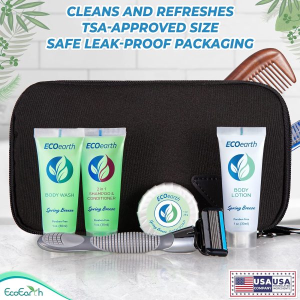 Travel Size Shampoo Conditioner 2-in-1 (1 fl oz, 100 PK, Spring Breeze) Delight Your Guests w/Revitalizing & Refreshing Conditioning Shampoo Amenities, Small Size Hotel Toiletries in Bulk - Image 5