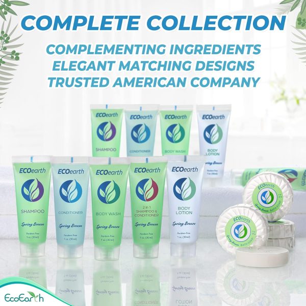 Travel Size Shampoo Conditioner 2-in-1 (1 fl oz, 100 PK, Spring Breeze) Delight Your Guests w/Revitalizing & Refreshing Conditioning Shampoo Amenities, Small Size Hotel Toiletries in Bulk - Image 6