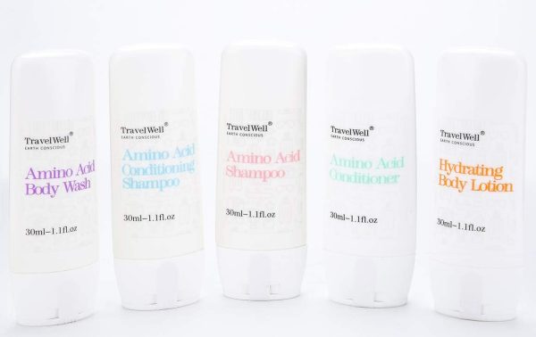 TRAVELWELL Hotel Amenities 30ml Shampoo (25 Bottles) + Conditioner (25 Bottles) + Mini Soap Bars (25 Bars, 28g) | Travel Size Toiletry Set - Image 5