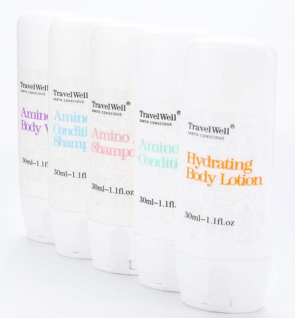 TRAVELWELL Hotel Amenities 30ml Shampoo (25 Bottles) + Conditioner (25 Bottles) + Mini Soap Bars (25 Bars, 28g) | Travel Size Toiletry Set - Image 6
